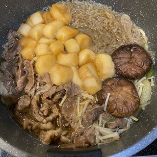 お肉たっぷり♪麩でボリュームUP♪すき焼き！